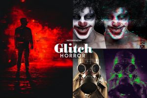 Horror Glitch Photoshop Action