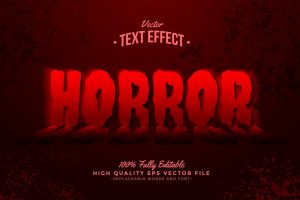 Horror Red Text Effect