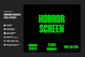 Horror Screen Text Effect