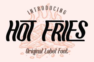 Hot Fries Unique Label Font