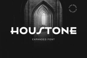 Houstone – expanded / extended Art Deco Font