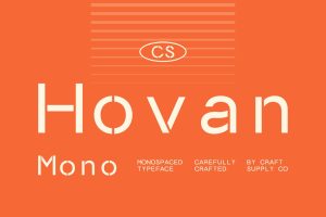 Hovan Mono – Monospaced Font