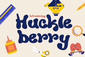 Huckleberry – Fun & Quirky Typeface