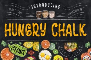 Hungry Chalk Typeface + Extras