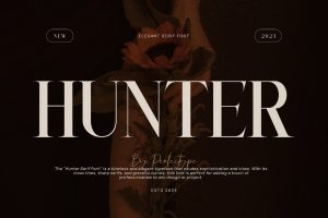 Hunter Elegant Serif Font Typeface