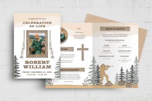 Hunting Funeral Funeral Template