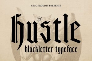 Hustle – Blackletter Font