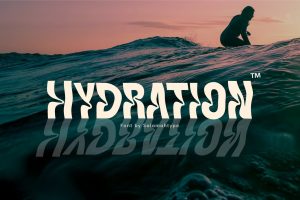 Hydration Wavy Font