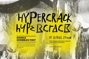 Hypercrack – Scribbles Font