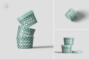Ice Cream Cup Mockup