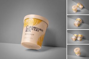 Ice Cream Cup Mockup