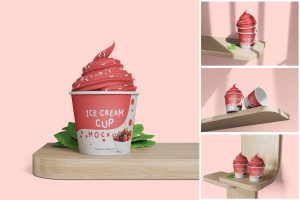 Ice Cream Cup Mockup