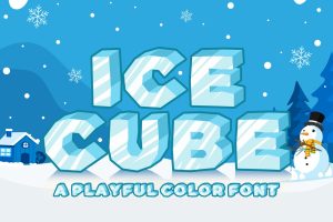 Ice Cube – SVG Color Font