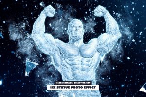 Ice Statue Photo Effect