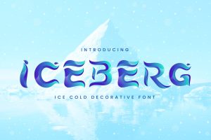 Iceberg – Cold Unique Display Typeface