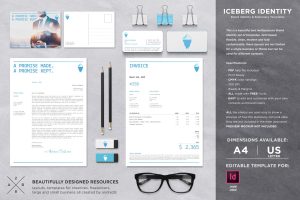 Iceberg Stationery Set & Invoice