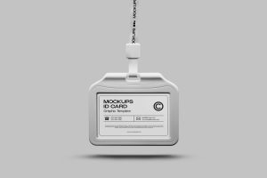 ID Card and Landyard Mockup