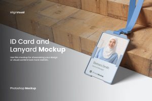 ID Card and Lanyard Mockup