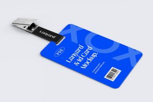ID Card Lanyard Branding Mockup