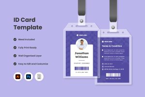 ID Card Template Design V2