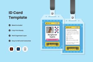 ID Card Template Design V5