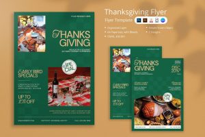 Ikane – Thanksgiving Flyer & Canva Template
