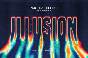 Illusion Melting Text Effect