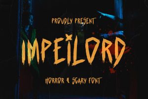 Impeilord – Horror and Scary Font