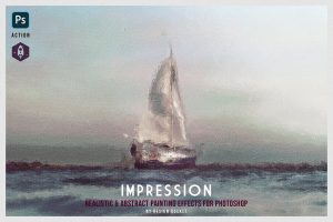 IMPRESSION Painting Action for Photoshop