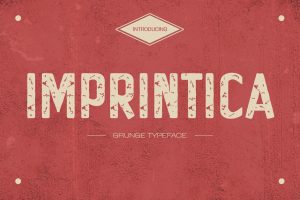Imprintica – Distressed Vintage Font
