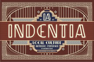 Indentia – Art Deco Typeface