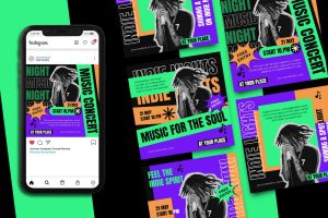 Indie Music Instagram Post Template