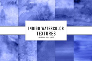 Indigo Watercolor Textures