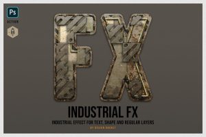 Industrial Layer and Text Effect Photoshop Action