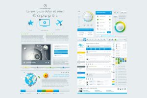 infographics element with Vector GUI Template