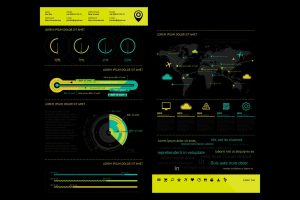 infographics element with Vector GUI Template