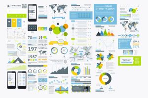 infographics element with Vector GUI Template