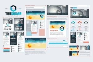 infographics element with Vector GUI Template
