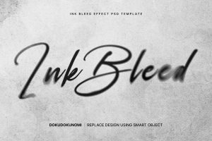 Ink bleed effect