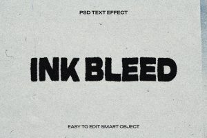 Ink Bleed Text Effect