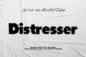 Ink bleed text effect