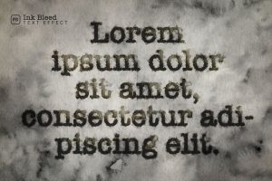 Ink Bleed Text Effect