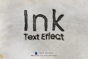 Ink Photoshop Text Effect