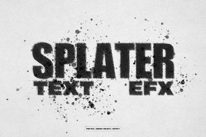 Ink Splatter Text and Logo Effect