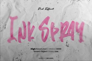 Ink spray effect on paper photoshop