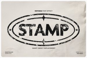 Ink Stamp Text Effect