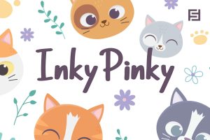 InkyPinky – Cute Cartoon / Kids Font