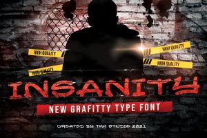 INSANITY – Graffiti font
