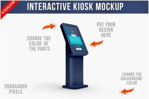 Interactive Digital Kiosk Mockup