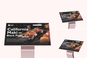 Interactive Digital Kiosk Mockup